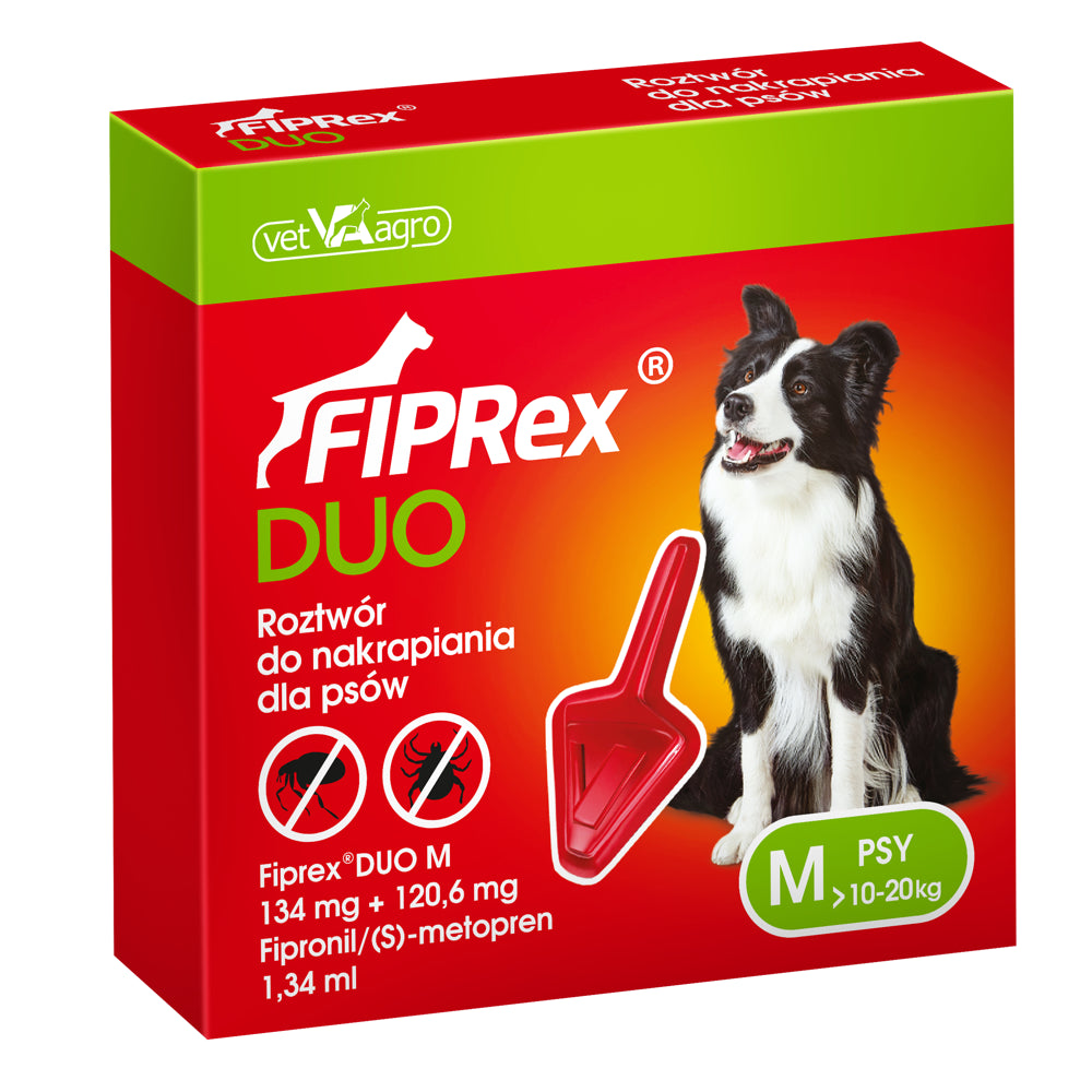 Fiprex Duo Roztwór Do Nakrapiania Dla Psów M 10 - 20 kg