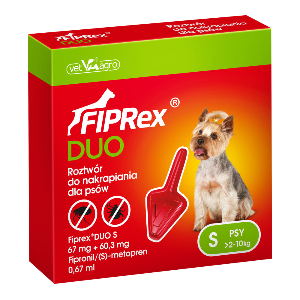 Fiprex Duo Roztwór Do Nakrapiania Dla Psów S 2-10 kg