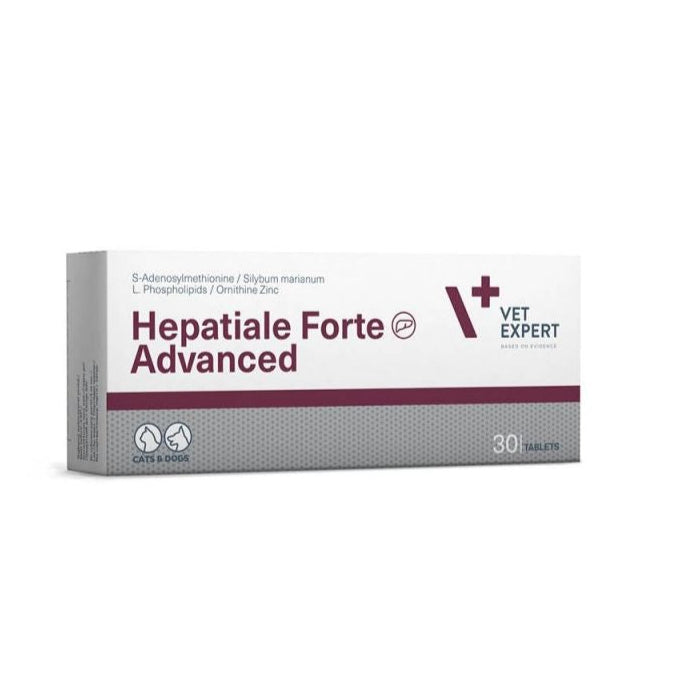 VetExpert Hepatiale Forte Advanced Preparat Wspomagający Funkcje Wątroby Dla Psów i Kotów 30 Tabletek