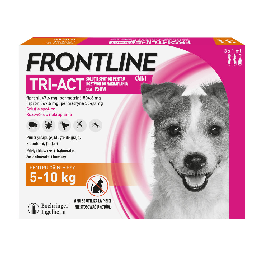 Frontline Tri-Act dla Psów 5-10 kg S 3 Pipety