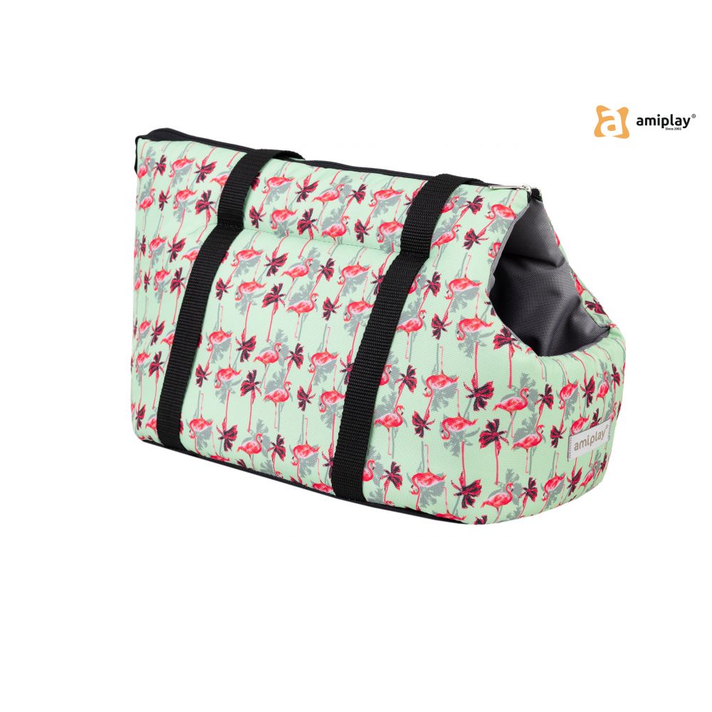 AmiPlay Torba Transportowa BeHappy Rozmiar S Flamingo