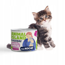 ANIMAL ISLAND Everyday Kocięta Cielęcina i Królik 185g karma mokra dla kociąt