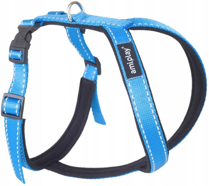 AMIPLAY - Szelki Grand Soft Reflective XL niebiesk