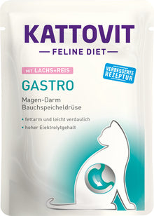 KATTOVIT Gastro łosoś ryż 85g na układ pokarmowy