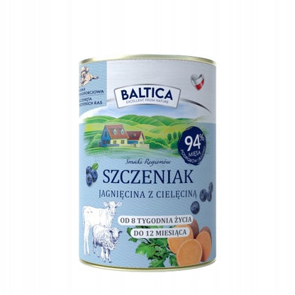 BALTICA Kozina z królikiem 400g karma mokra szczeniak bezzbożowa