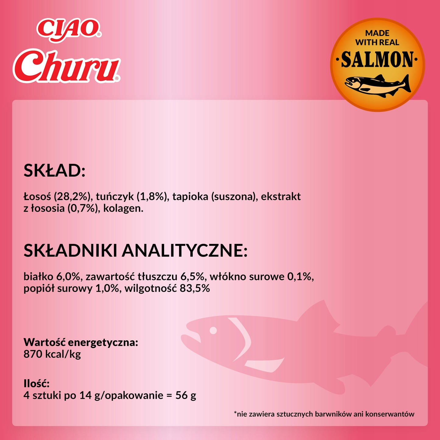INABA CAT CHURU SALMON WITH TUNA 4x14g (56g)