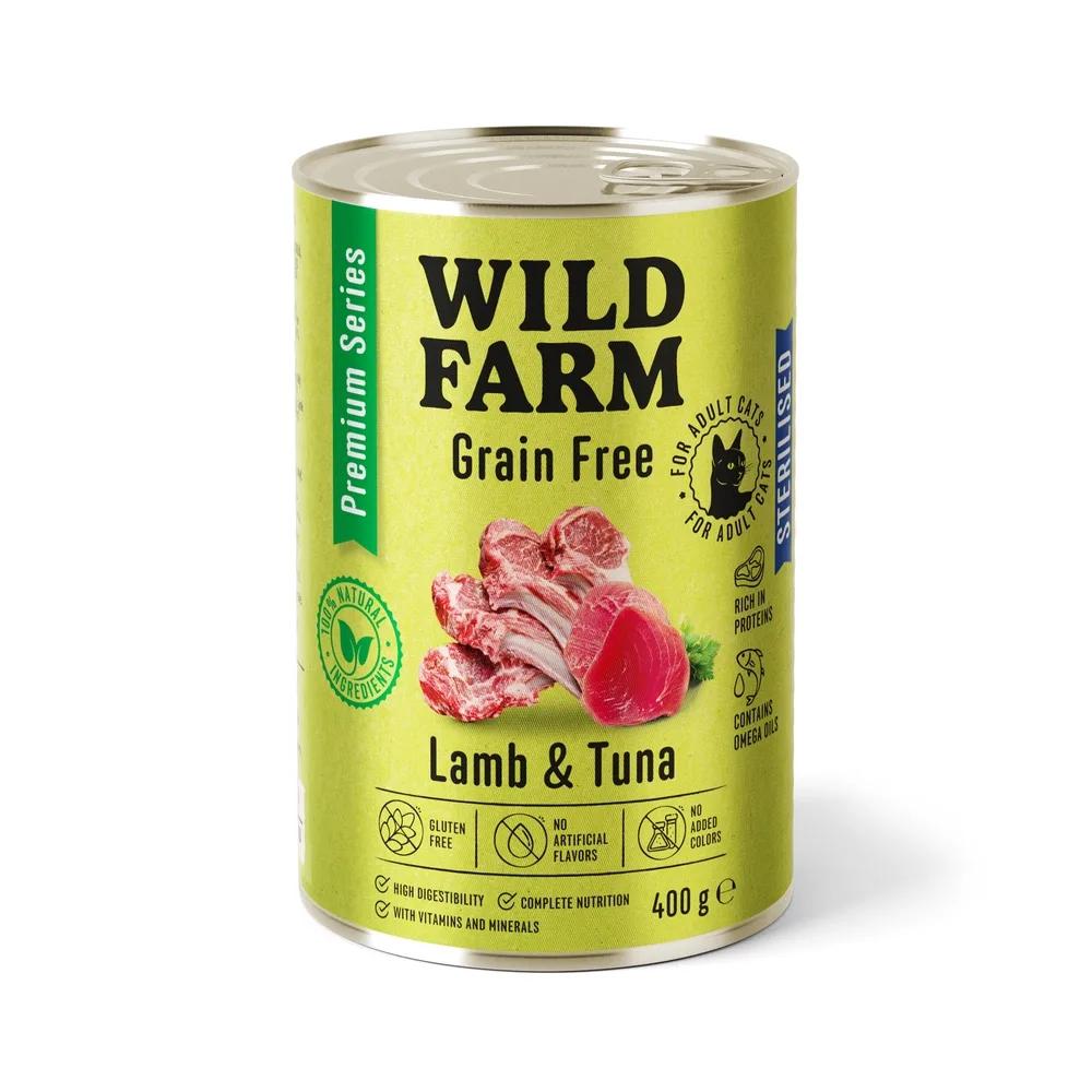 WILD FARM Cat Premium Grain Free Lamb and Tuna 400g