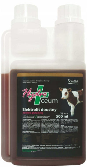 SCANVET Hydroceum 500ml Elektrolit doustny dla cieląt