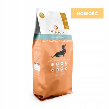 PERRO Wołowina z Batatami dla małych ras 3 kg