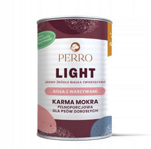 PERRO LIGHT Koza z warzywami monobiałkowa formuła dla psów dorosłych 400g