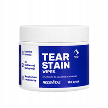 Recovital Tear Stain Wipes 100 sztuk chusteczki do oczu dla zwierząt