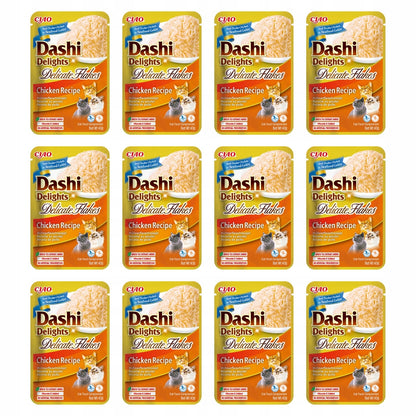 INABA CAT Dashi Delights Flakes Chicken 40g