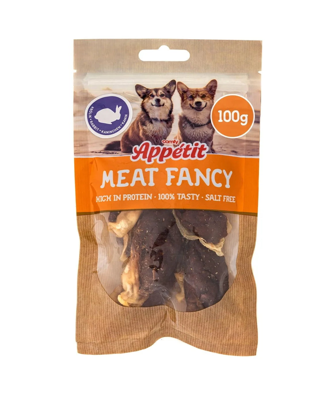 Comfy Appetit Fancy Ucho Królicze 100g przysmak dla psa
