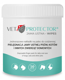 Vet Protector Jama Ustna Wipes 50szt