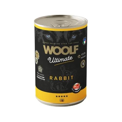 WOOLF Ultimate Dog Can Rabbit&Tomato 400g karma mokra dla psa