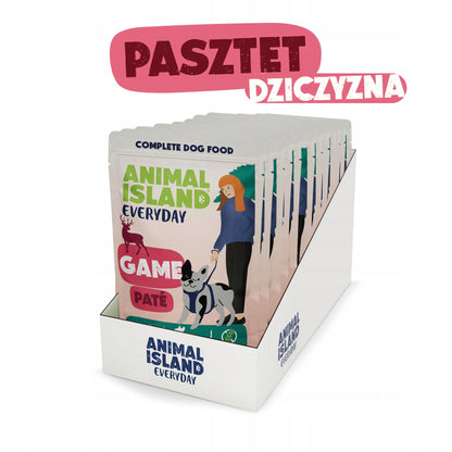 ANIMAL ISLAND Everyday Pasztet z dziczyzny 10x150g dla psów ras małych