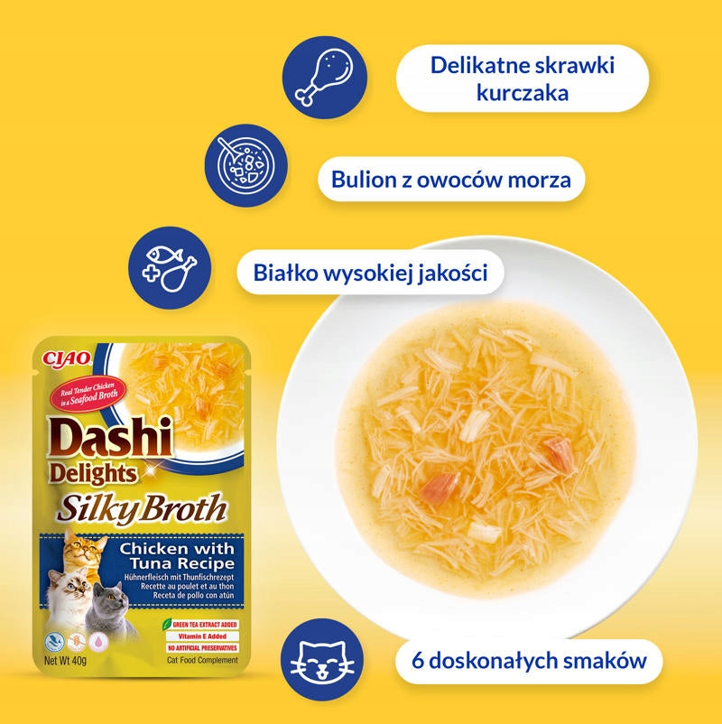 INABA CAT Dashi Delights Silky Chicken Cheese 40g