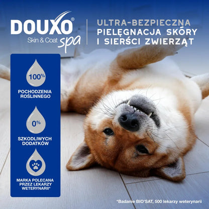 DOUXO Skin &amp; Coat SPA Wipes 100sztuk ultrabezpieczne wielofunkcyjne chusteczki dla psów i kotów