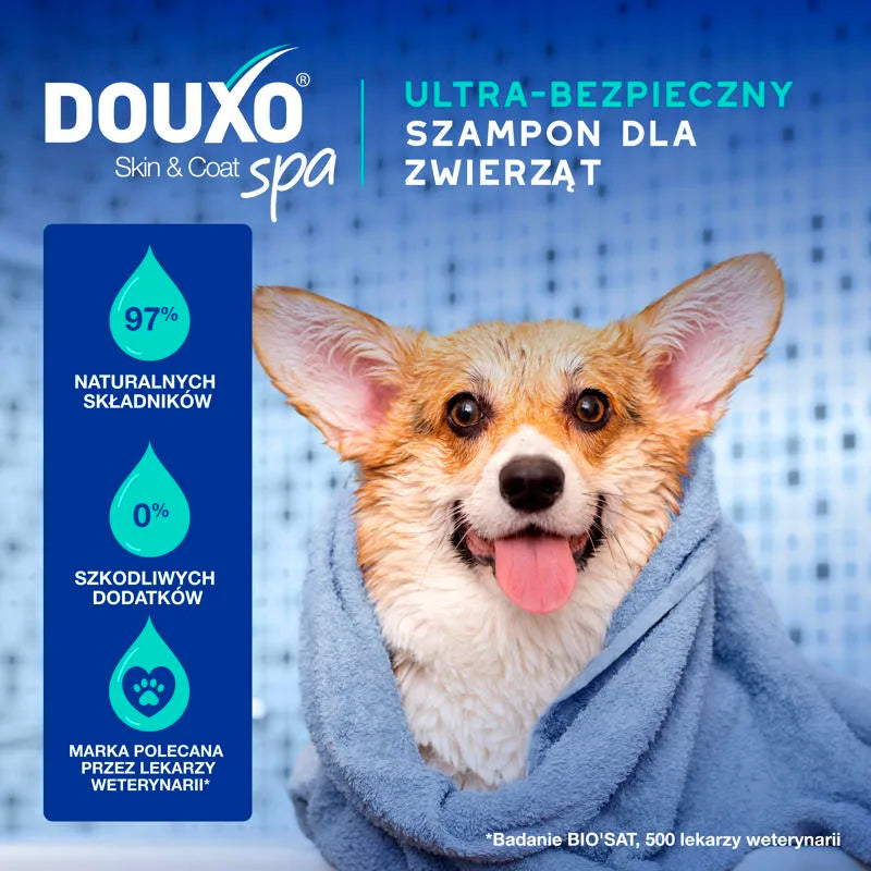 DOUXO Skin & Coat SPA Odour Control 250ml ultrabezpieczny szampon dla psów neutralizujący nieprzyjemne zapachy