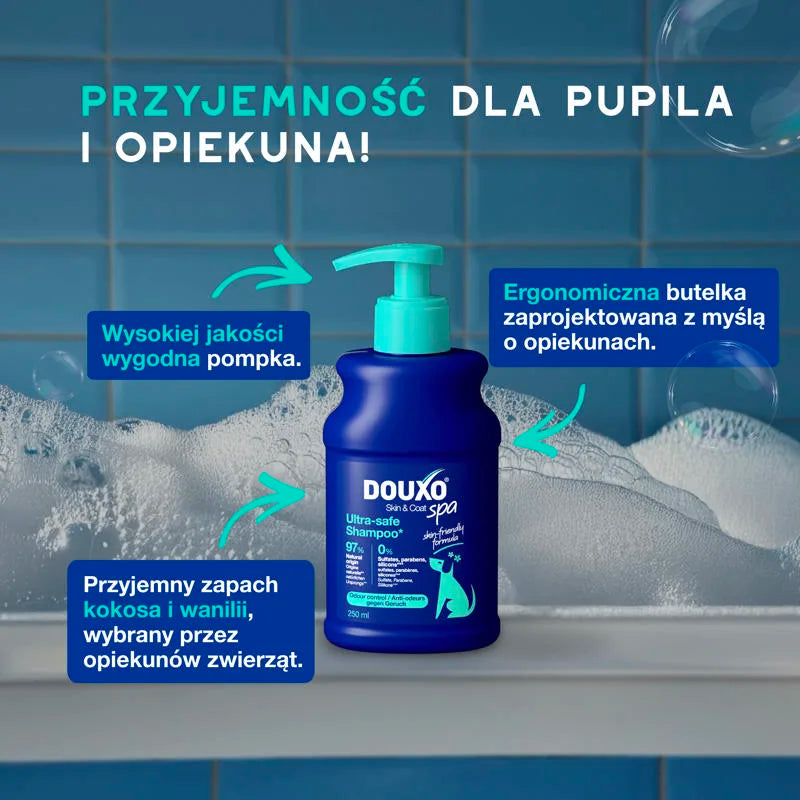 DOUXO Skin & Coat SPA Odour Control 250ml ultrabezpieczny szampon dla psów neutralizujący nieprzyjemne zapachy