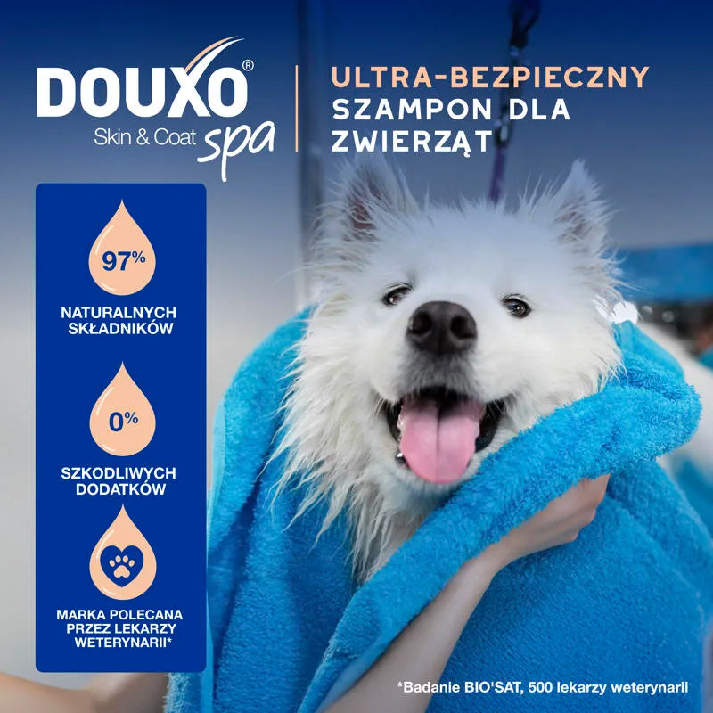DOUXO Skin & Coat SPA Shed Control 250ml ultrabezpieczny szampon przeciw nadmiernemu linieniu dla psów