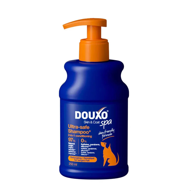 DOUXO Skin & Coat SPA 2in1 Detangling 250ml ultrabezpieczny szampon 2w1 z odżywką dla psów