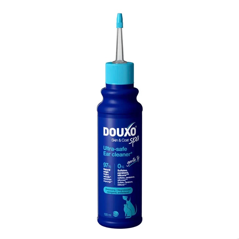 DOUXO Skin &amp; Coat SPA Ear Cleaner 120ml ultrabezpieczny preparat do czyszczenia uszu dla psów i kotów