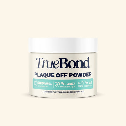 TRUEBOND PlaqueOff Powder Dental 150g naturalny proszek na kamień nazębny i świeży oddech