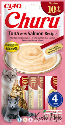 INABA CAT CHURU SENIOR TUNA WITH SALMON4x14g (56g)