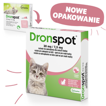 Vetoquinol Dronspot Pipety dla Małego Kota 0,5 kg - 2,5 kg 2 x 0,35 ml
