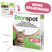Vetoquinol Dronspot Pipety dla Średniego Kota 2,5 kg - 5 kg 2 x 0,70 ml