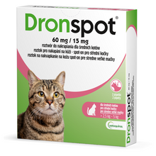 Vetoquinol Dronspot Pipety dla Średniego Kota 2,5 kg - 5 kg 2 x 0,70 ml
