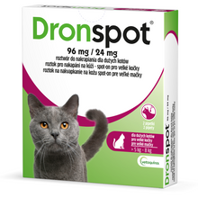 Vetoquinol Dronspot 96 mg/24 mg 2 Pipety 5 kg- 8 kg Dla Dużego Kota