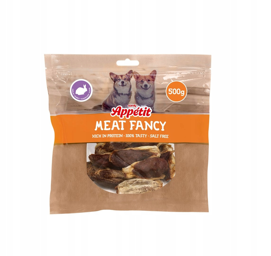 COMFY APPETIT FANCY PRZYSMAK DLA PSA UCHO KRÓLICZE Z MIĘSEM 500 G 256397