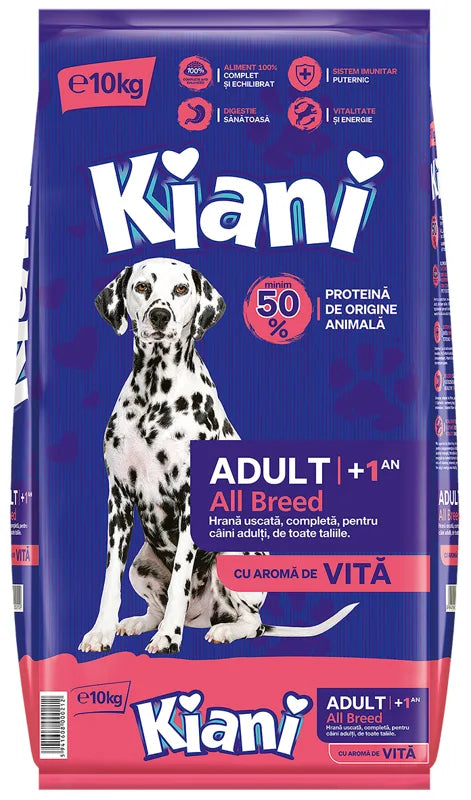 KIANI Adult All Breed Beef 10kg o smaku wołowiny dla psów dorosłych