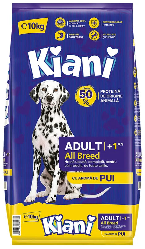 KIANI Adult All Breed Chicken 10kg o smaku kurczaka dla psów dorosłych