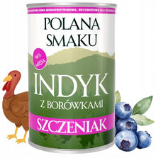 POLANA SMAKU Indyk z Borówkami 400g karma mokra monoproteinowa dla szczeniąt