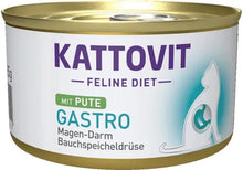 KATTOVIT Gastro indyk 85g dla kotów cierpiących na schorzenia układu pokarmowego