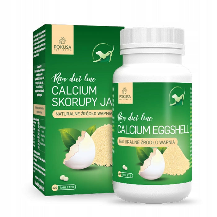 POKUSA RawDietLine Skorupy jaj dla psów i kotów 120 tabletek