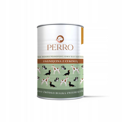 Karma Mokra dla Szczeniąt PERRO JUNIOR 800g Jagnięcina Bezzbożowa