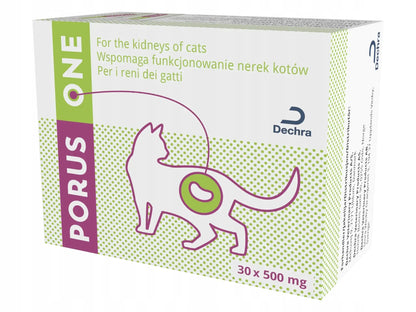DECHRA Porus One 30x500mg wspomaga pracę nerek u kotów