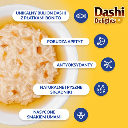 INABA CAT Dashi Delights kurczak i tuńczyk 6 x 70g przysmak dla kota
