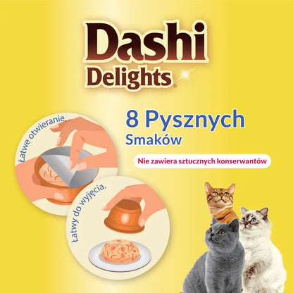INABA CAT Dashi Delights kurczak i tuńczyk 6 x 70g przysmak dla kota