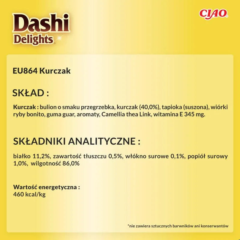 INABA CAT Dashi Delights kurczak 6 x 70g przysmak dla kota