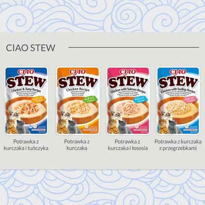 INABA CAT Ciao Gulasz kurczak z małżą 12x40g