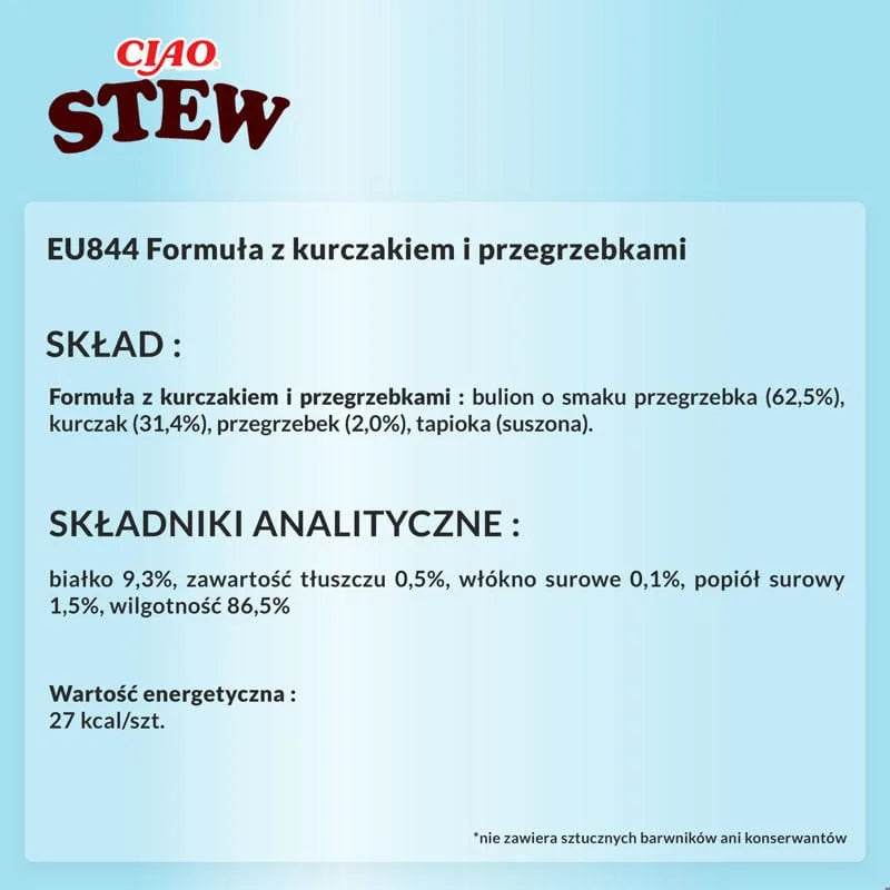 INABA CAT Ciao Gulasz kurczak z małżą 12x40g