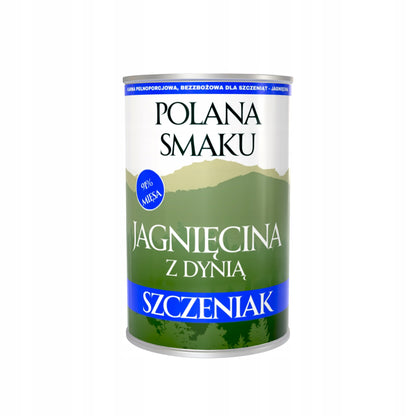 POLANA SMAKU Jagnięcina z Dynią 400g karma mokra monoproteinowa dla szczeniąt