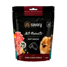 Savory Dog Soft Snacks Anti-Parasitic Tuna&Wild Garlic Miękkie Przysmaki Przeciwpasożytnicze z Tuńczykiem i Dzikim Czosnkiem Dla Psów 200 g