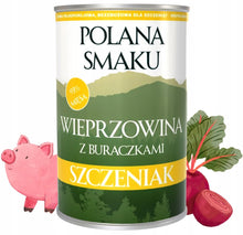 POLANA SMAKU Wieprzowina z Burakiem 400g karma mokra monoproteinowa dla szczeniąt