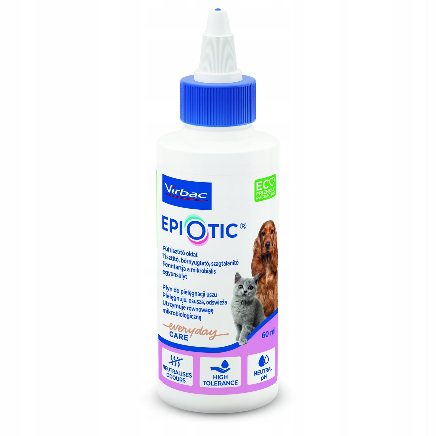 Virbac EPIOTIC 60ml Płyn do Pielęgnacji Uszu dla Psa i Kota